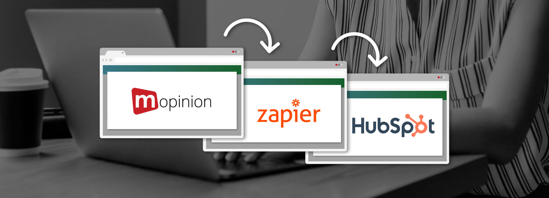 Integrate Mopinion with HubSpot CRM using Zapier