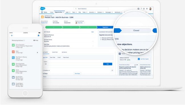 Mopinion: Top 15 Best CRM Software for Small Businesses - SalesForce