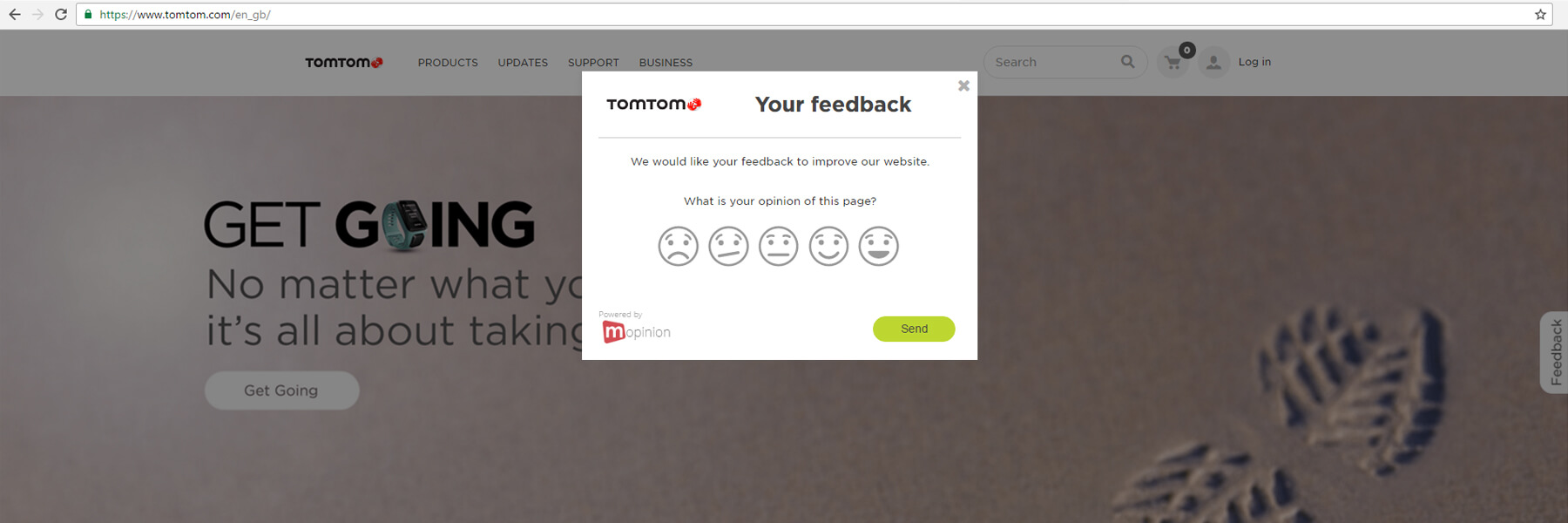 What is an online feedback form?