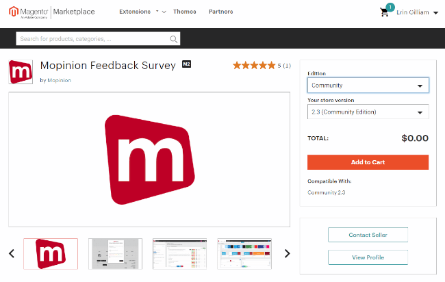 Mopinion: How to Install a Feedback Form in Magento - Add to cart