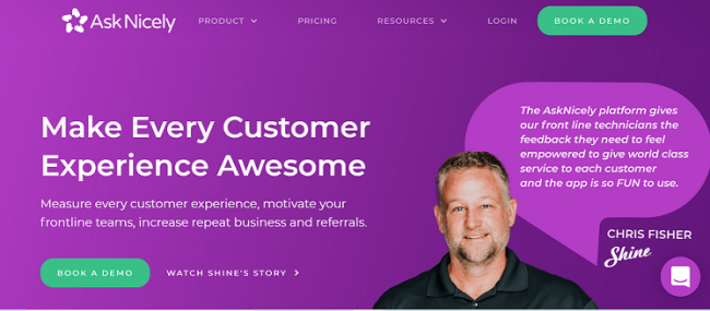 AskNicely product feedback