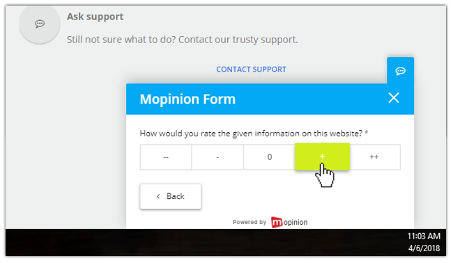 Mopinion: April Product Updates: featuring URL parameters and auto post forms - Automatic post example