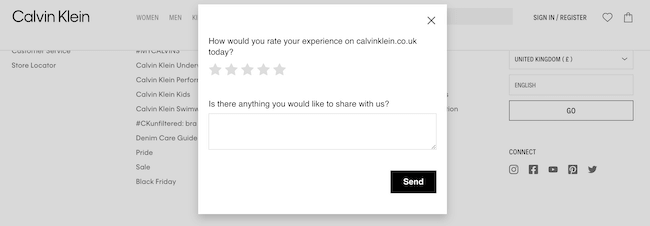 Calvin Klein kwalitatieve feedback