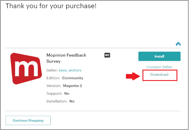Mopinion: How to Install a Feedback Form in Magento - Download