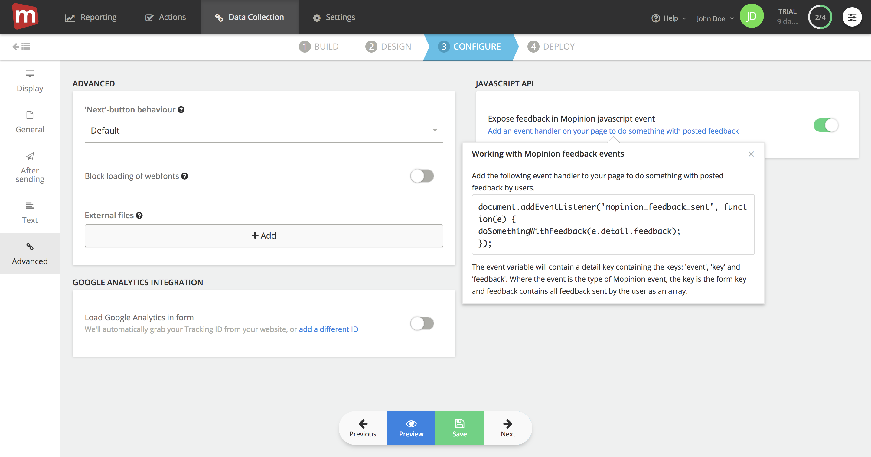 Mopinion: April Product Updates: featuring URL parameters and auto post forms - expose posted feedback
