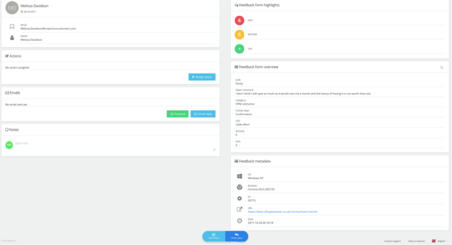 Mopinion: April Product Updates: featuring URL parameters and auto post forms - feedback detail page display