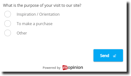 Intention form in marketplace