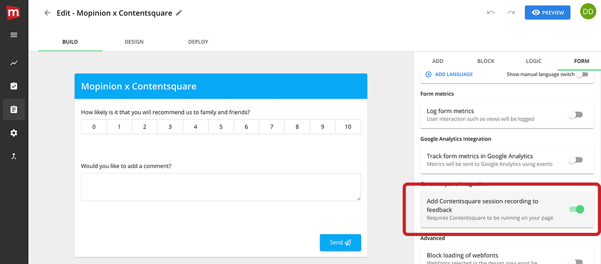 Mopinion and Contentsquare partner up to provide the ultimate digital experience insights- Add integration