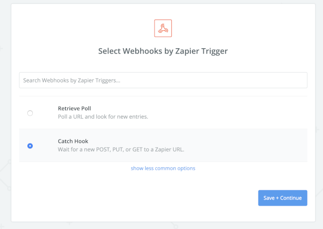 Mopinion: Integrate Mopinion with Salesforce using Zapier - Select Catch hook