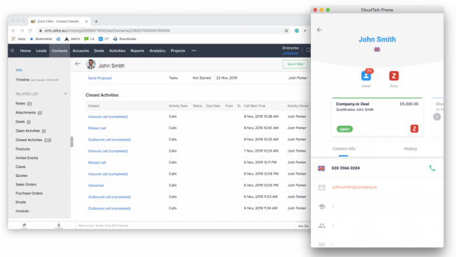 Zoho CRM for small businesses